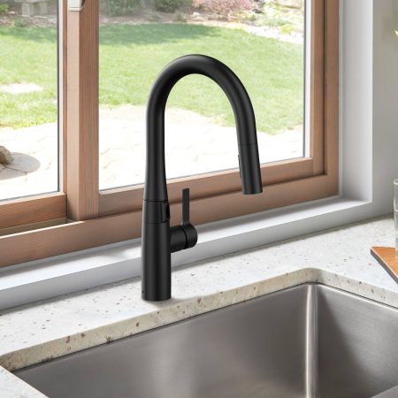 Danze Smartsense 1-Handle Kitchen Pull-Down Faucet, Matte Black