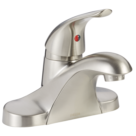 Delta Faucet Principals Single Handle 4-in Centerset Bathroom Sink Faucet, WaterSense® Certified, Brushed Nickel