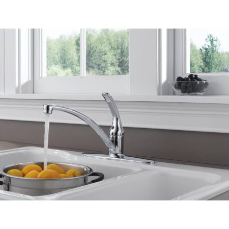 Delta Faucet Principals Single Handle Kitchen Faucet, Chrome