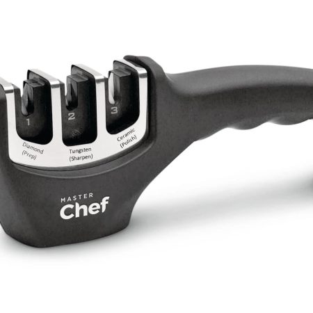 MASTER Chef 3-in-1 3-Stage Knife Sharpener, Non-Slip