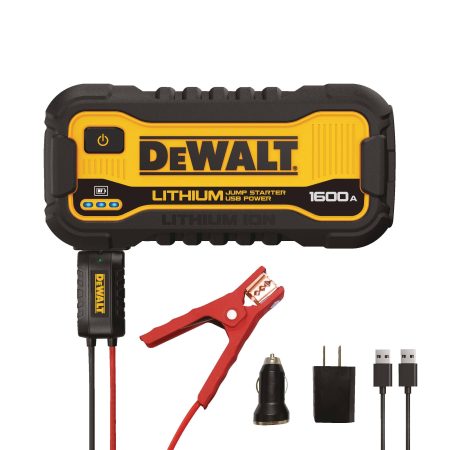 DEWALT DXAELJ16 Lithium Booster Pack/Jump Starter with USB Power Bank, 1600A