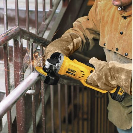 DEWALT DCG412B 20V MAX Lithium Ion Cordless Angle Grinder, Tool Only, 4-1/2-in & 5-in