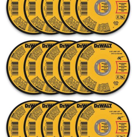 DEWALT DW8062 4.5 x .045 x 7/8-in Aluminum Oxide Thin Cut off Wheels for Metal, 15-pk