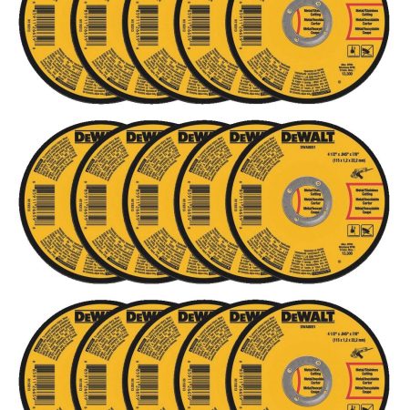 DEWALT DW8062 4.5 x .045 x 7/8-in Aluminum Oxide Thin Cut off Wheels for Metal, 15-pk