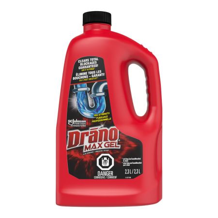 Drano Pro Strength Max Gel Drain Cleaner & Clog Remover, 2.3-L