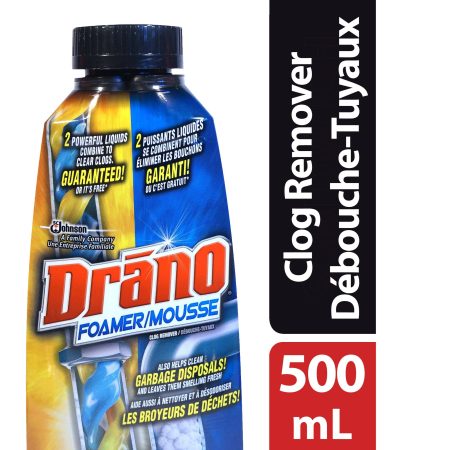 Drano Foamer Clog Remover, 500-mL