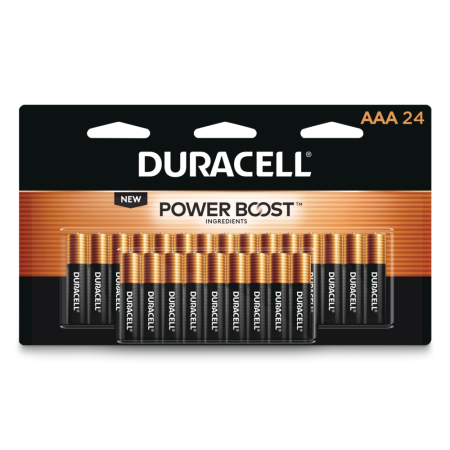 Duracell Coppertop AAA Batteries, Alkaline, 24-pk