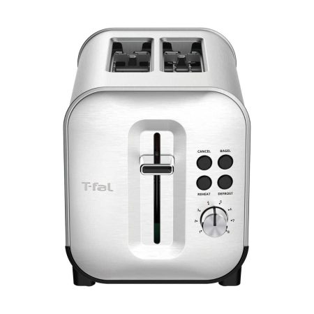 T-fal Element Wide Slots Toaster w/ 6 Settings, Stainless Steel, 2-Slices