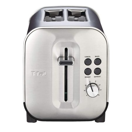 T-fal Element Wide Slots Toaster w/ 6 Settings, Stainless Steel, 2-Slices