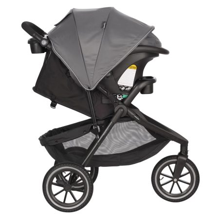 Evenflo Folio3 Lightweight All Terrain Jogger Travel System w/ Stroller, Black