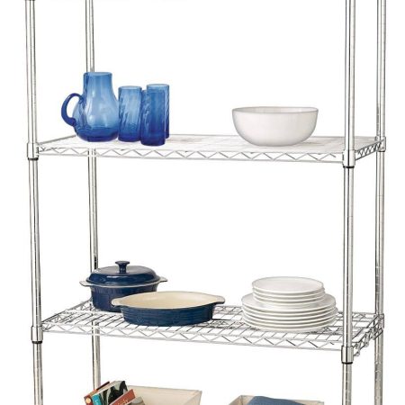 For Living 5-Tier Wire Shelving Storage Unit, Chrome