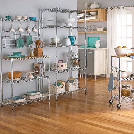 For Living 5-Tier Wire Shelving Storage Unit, Chrome