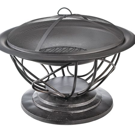 For Living Savona Round Wood Burning Outdoor Fire Bowl/Fire Pit,  29.5 x 20-in