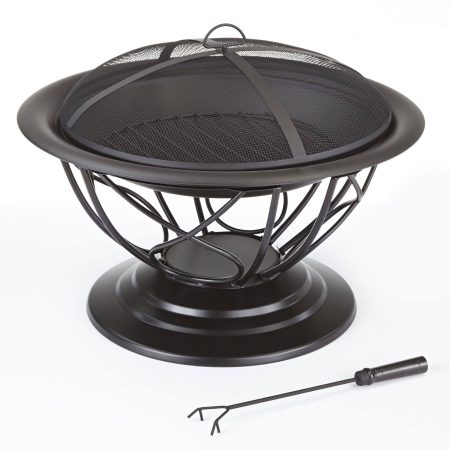 For Living Savona Round Wood Burning Outdoor Fire Bowl/Fire Pit,  29.5 x 20-in