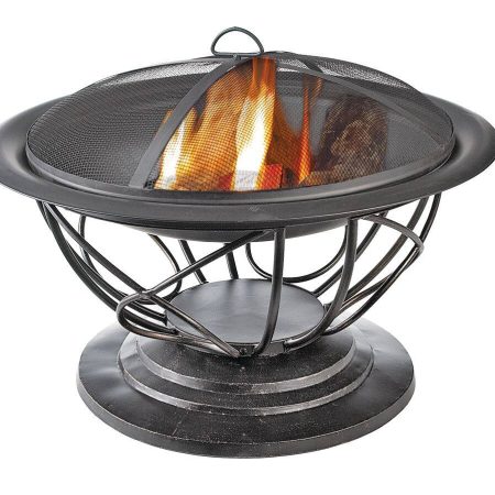 For Living Savona Round Wood Burning Outdoor Fire Bowl/Fire Pit,  29.5 x 20-in