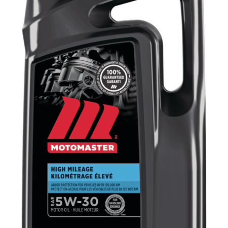 MotoMaster High Mileage 5W30 Conventional Engine/Motor Oil, 5-L