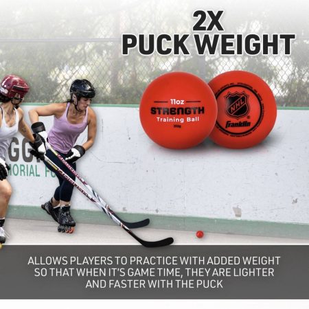 Franklin NHL Deke/Dangle Hockey Training Balls Kit, 4-pk