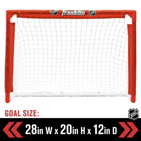 Franklin NHL Mini Hockey Half Rink Set with Net, Sticks, Balls & Boards