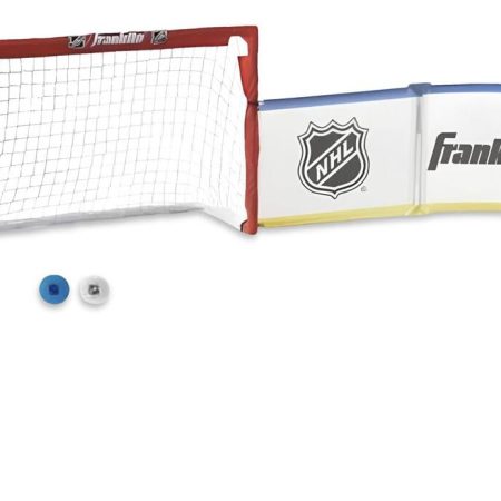 Franklin NHL Mini Hockey Half Rink Set with Net, Sticks, Balls & Boards