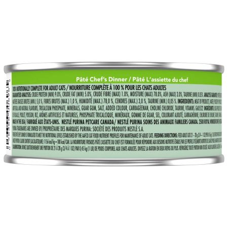 Purina Friskies® Pate Chef's Dinner Wet Cat Food, 156-g