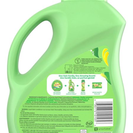 Gain Liquid Fabric Softener, Original Scent, 120-Load, 2.63-L