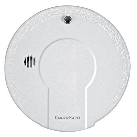 Garrison Smoke Alarm With Hush Button, Batteries Included