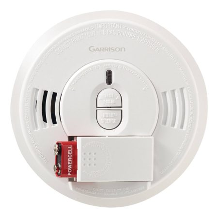 Garrison Smoke Alarm With Front Loading Battery Door, Batteries Included