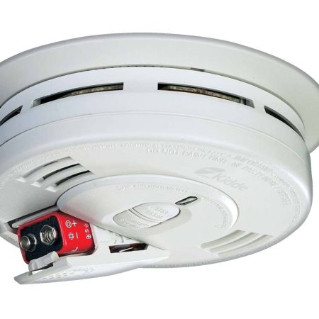 Garrison Smoke Alarm With Front Loading Battery Door, Batteries Included