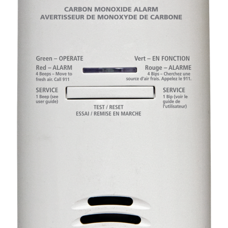 Garrison Plug-in Carbon Monoxide (CO) Alarm, Batteries Included