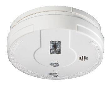 Garrison Smoke Alarm With Emergency Light and Hush Button, Batteries Included