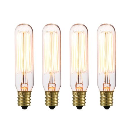 Globe 4-Pack T6 40W Incandescent  Bulbs