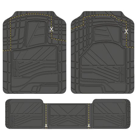 Goodyear Semi-Custom Car Floor Mats, Black, 5-pc