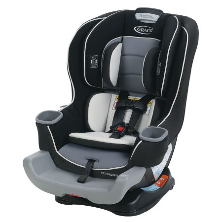 Graco Extend2Fit Convertible Car Seat, Rear-Facing Harness & Forward-Facing Hardness, Gotham