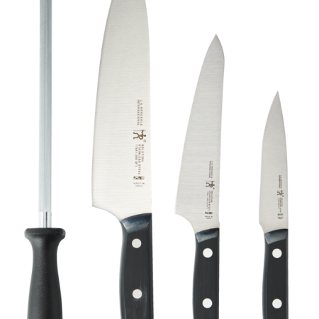 Henckels Stainless Steel Solution Fine Edge Knife Set, Dishwasher Safe, 4-pc