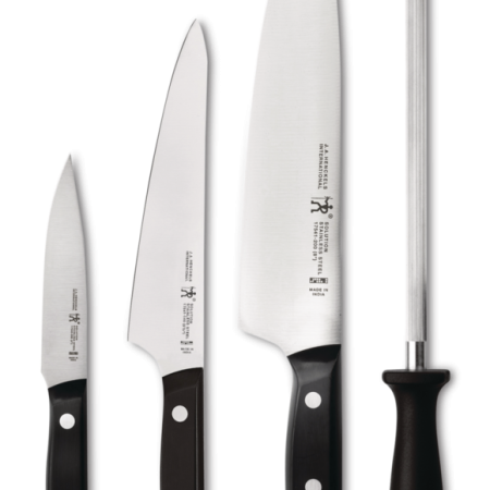 Henckels Stainless Steel Solution Fine Edge Knife Set, Dishwasher Safe, 4-pc