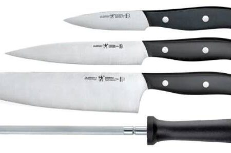 Henckels Stainless Steel Solution Fine Edge Knife Set, Dishwasher Safe, 4-pc