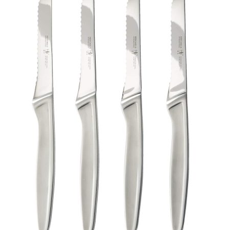 Henckels Stainless Steel Steak Knife Set, Dishwasher Safe, 4-pc