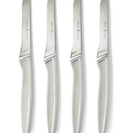 Henckels Stainless Steel Steak Knife Set, Dishwasher Safe, 4-pc