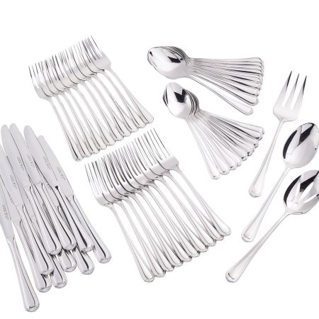 Henckels Alcea 53pc Stainless Steel Flatware Set, Serves 10