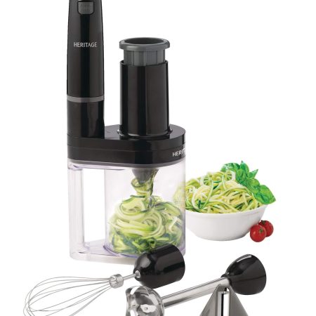 Heritage 3-in-1 Compact Food Processor & Hand Blender, Stainless Steel