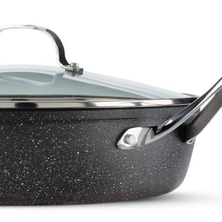 Heritage The Rock Jumbo Cooker, Non-Stick, PFOA-Free, Oven & Dishwasher Safe, 30cm