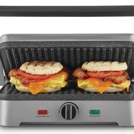 Heritage The Rock Non-Stick Panini Grill Press/Sandwich Maker, Stainless Steel