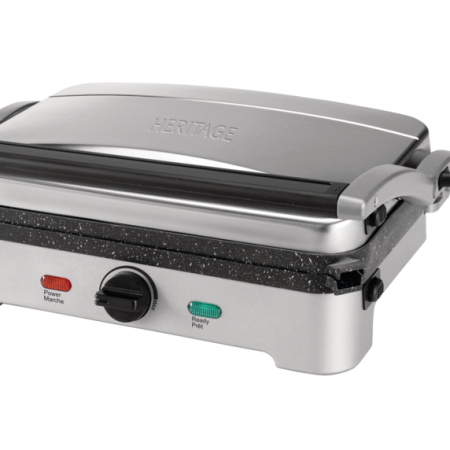 Heritage The Rock Non-Stick Panini Grill Press/Sandwich Maker, Stainless Steel