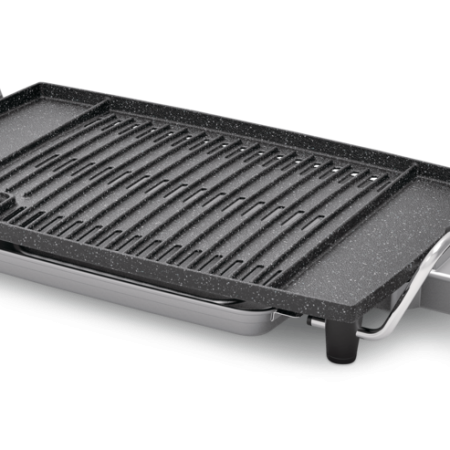 Heritage The Rock Indoor Non-Stick Electric Smokeless BBQ Grill, Black, 16x10-in