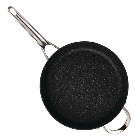 Heritage The Rock Traditional Non-Stick Frying Pan, Dishwasher & Oven Safe, Black, 33cm