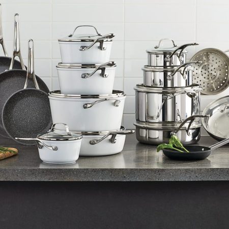 Heritage The Rock Clad Cookware Set, Dishwasher & Oven Safe, 12-pc