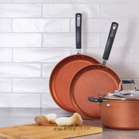 Heritage The Rock Copper Non-Stick Saucepan, Dishwasher & Oven Safe, 5-qt