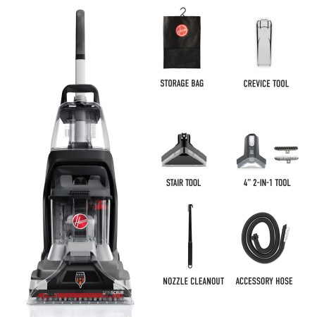 Hoover PowerScrub XL Pet Plus Corded Upright Vacuum Carpet Cleaner