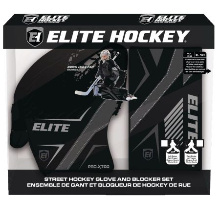 Elite Hockey Vasilevskiy PRO-X700 Street Hockey Goalie Glove/Blocker Set, Intermediate, Left