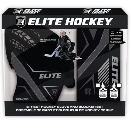 Elite Hockey Vasilevskiy PRO-X700 Street Hockey Goalie Glove/Blocker Set, Intermediate, Right